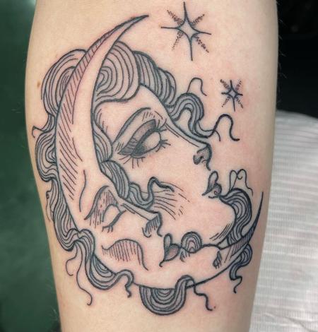 Tattoos - Moon lady - 144273